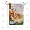 Hiding Easter Eggs Garden Flag