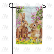 Discussing Easter Deliveries Garden Flag