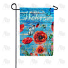 Blue Barn Blooms Garden Flag