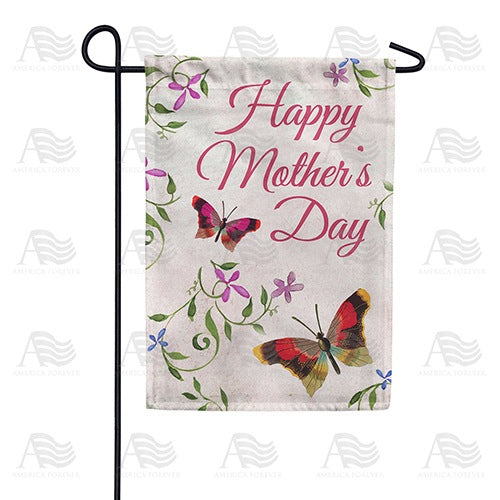 Mother's Day Butterflies Garden Flag