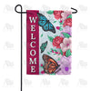 Stained Glass Butterflies Garden Flag