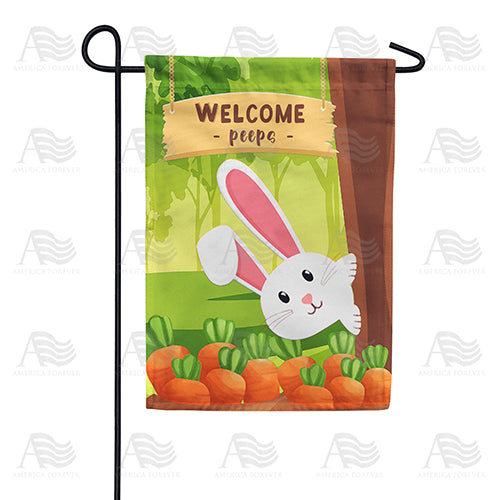 Welcome Peeps Garden Flag