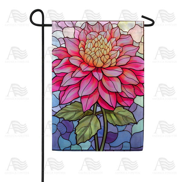 Radiant Pink Dahlia Garden Flag