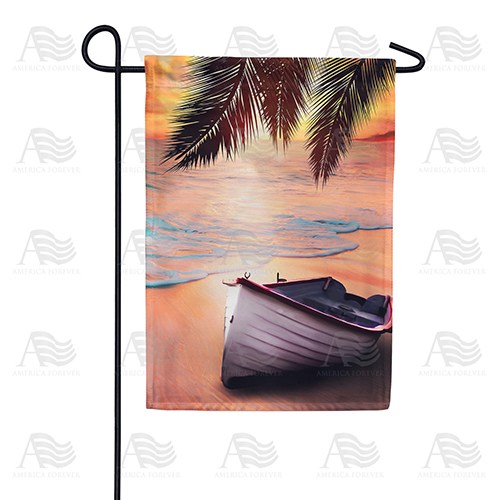 Tropical Destination Garden Flag