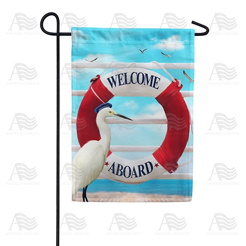 Welcome Aboard Garden Flag