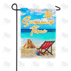 Summer Time At The Beach Garden Flag