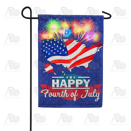 America's Birthday Garden Flag