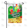 Tropical Summer Drinks Garden Flag