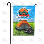 Summer Camping Garden Flag