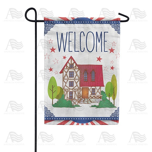 Folk Art Home Welcome Garden Flag