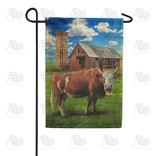 Old Hay Barn Garden Flag