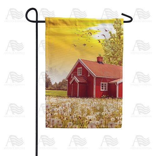 Dandelion Field Garden Flag