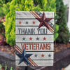 America Forever Thank You Veterans Garden Flag