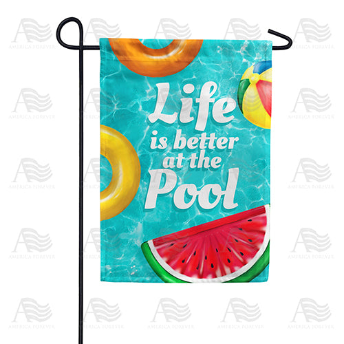 Pool Life Garden Flag