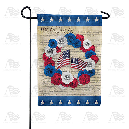 Constitution Wreath Garden Flag