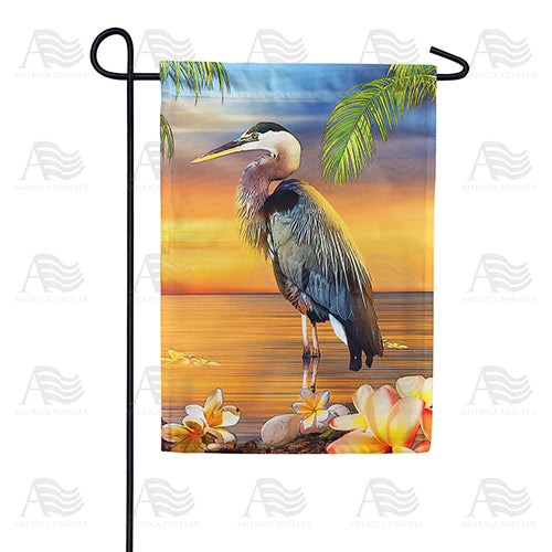 Heron Horizon Garden Flag