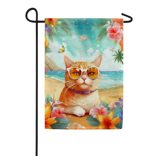 Fiji Feline Garden Flag