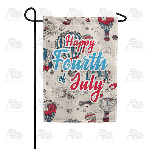 An Uplifting Fourth! Garden Flag