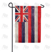 Hawaii State Wood-Style Garden Flag