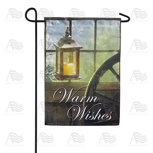 Warm Winter Wishes Garden Flag