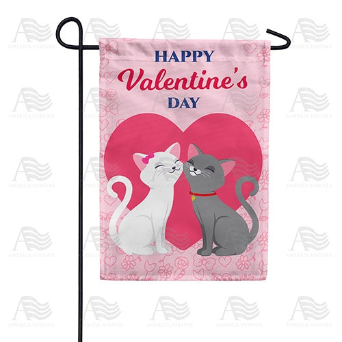 A Purr-Fect Love Garden Flag