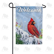 Winter Cardinal Garden Flag