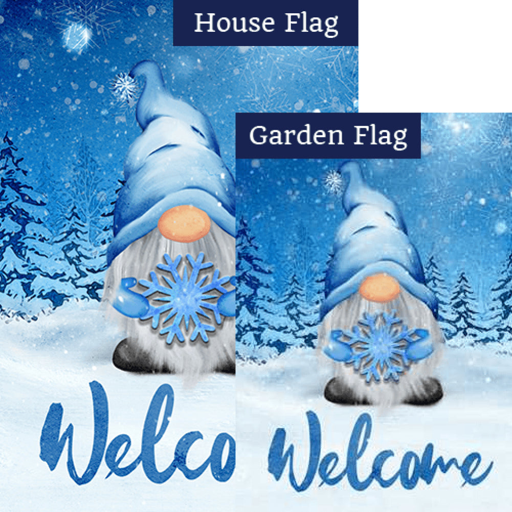 Welcome To Winter Gnomeland Flags Bundle (Set of 2)