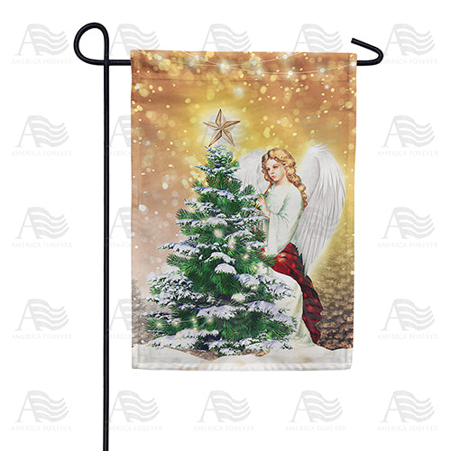 Winter Angel Garden Flag