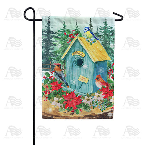 Birds Decorate Their House Garden Flag