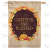 Grateful And Blessed House Flag