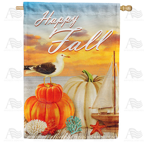 Fall At The Beach House Flag