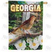 Georgia Brown Thrasher House Flag