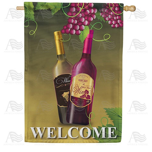 Wine Welcome House Flag