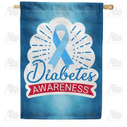 Diabetes Awareness House Flag