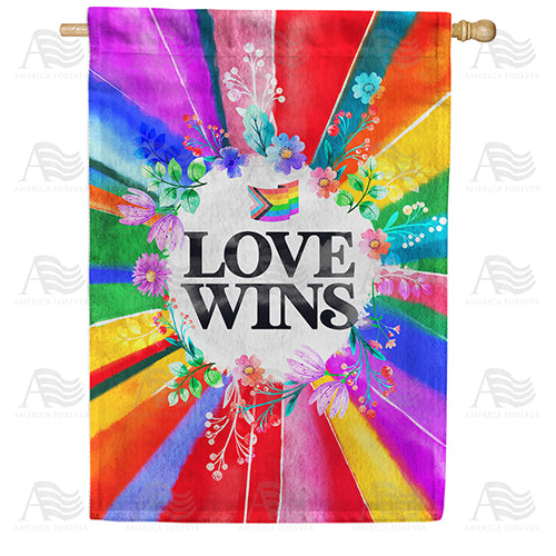 Love Wins House Flag