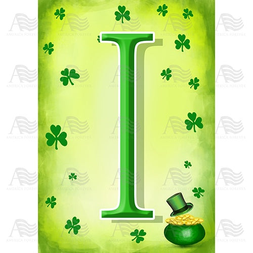 St. Patty's Pot O' Gold - Monogram I House Flag