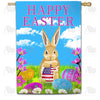 Patriotic Easter Egg House Flag