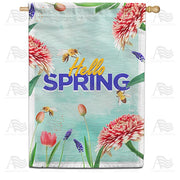 Spring Flowers at the Lake House Flag