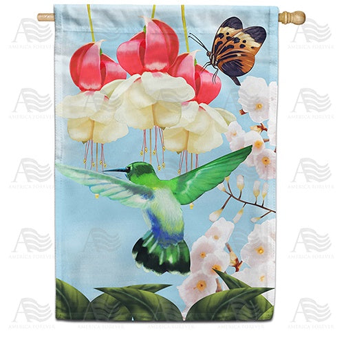 Spring's Hummingbird House Flag