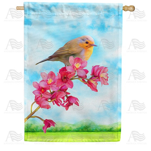 Spring Warbler House Flag