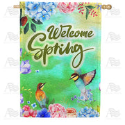 Spring Happiness House Flag