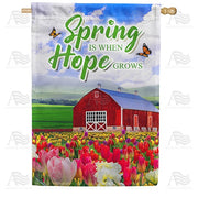 Tulip Farm House Flag