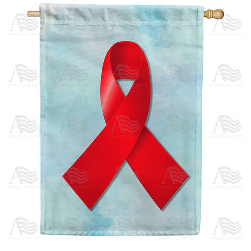 Red Ribbon House Flag