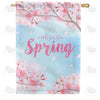 Spring Cherry Blossoms House Flag