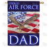 Proud Air Force Dad House Flag