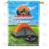 Summer Camping House Flag