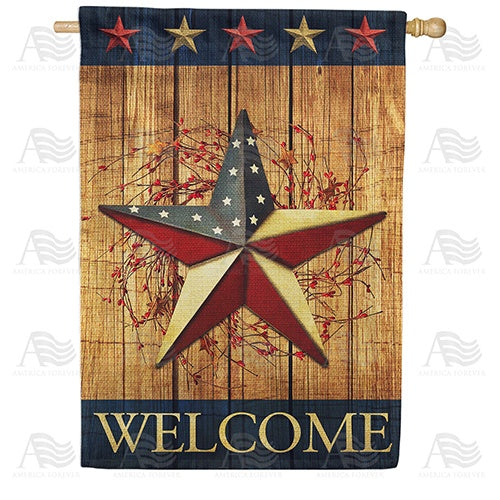 Country Star Welcome House Flag