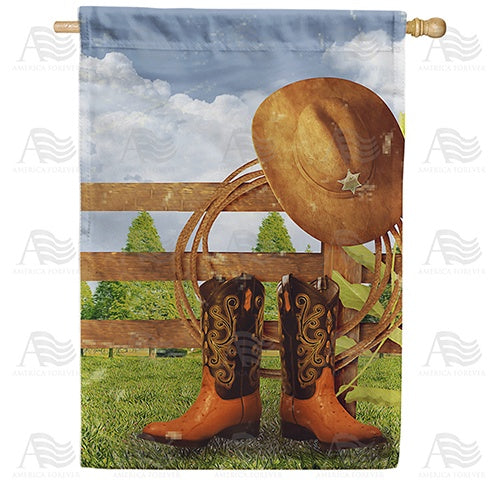 Cowboy Accessories House Flag