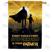 My Superhero Father House Flag