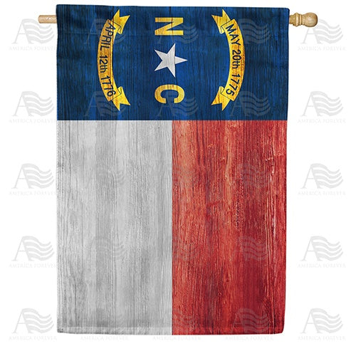 North Carolina State Wood-Style House Flag